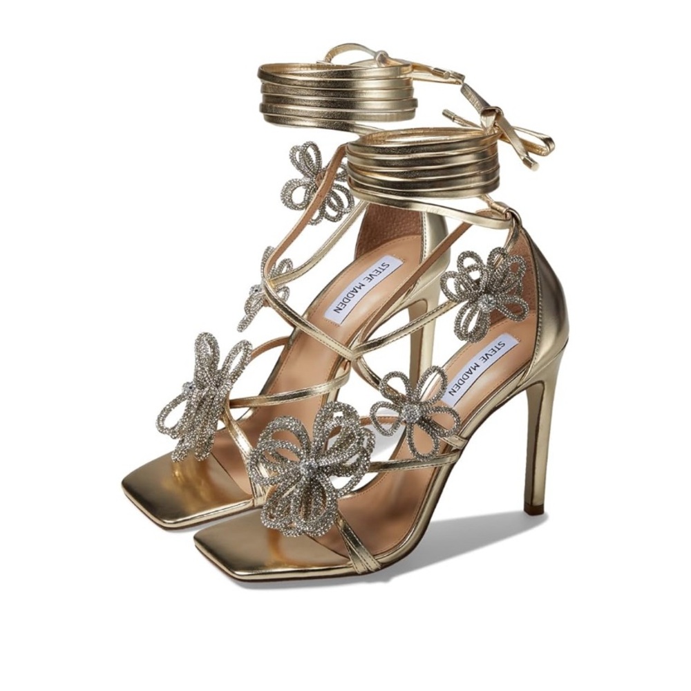 Steve Madden Gold Embellished Women's Heels